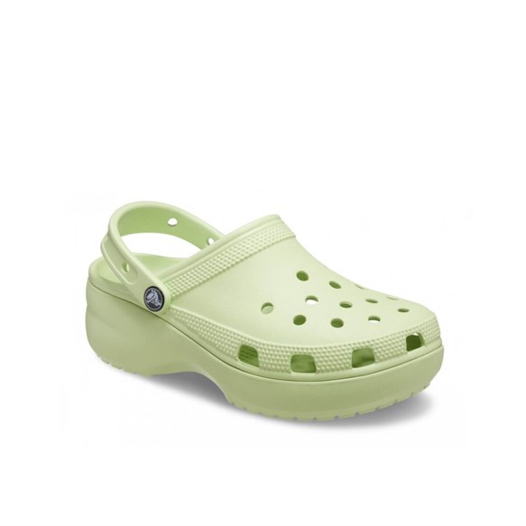 Crocs Classic Platform Clog W Bayan Terlik - Sarımsı Yeşil