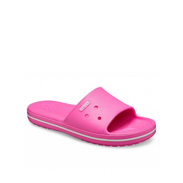 Crocs Crocband III Slide Bayan Terlik & Sandalet - Electric Pink/White (Elektrik Pembe/Beyaz)