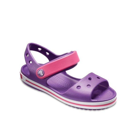 Crocs Crocband Sandal Kids Çocuk Terlik & Sandalet - Amethyst/Paradise Pink (Ametist/Cennet Pembe)