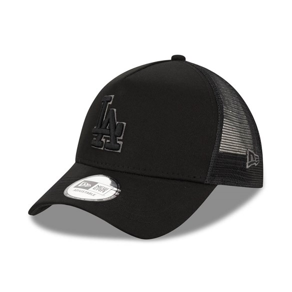 New Era Şapka - Bob Team Logo 9FORTY AF Trucker Los Angeles Dodgers Blk/Blk