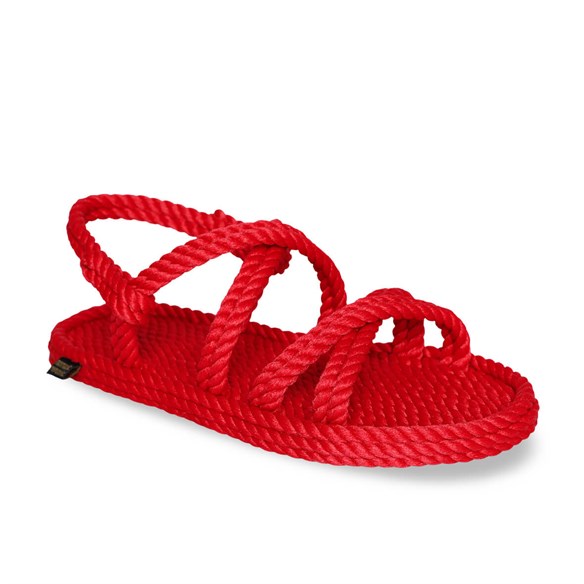 Nomadic Republic Tahiti Kadın Halat Sandalet - Kırmızı