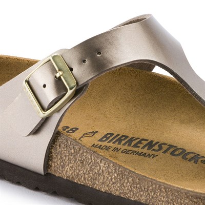 Birkenstock Gizeh Bayan Terlik & Sandalet - Electric Metallic Taupe