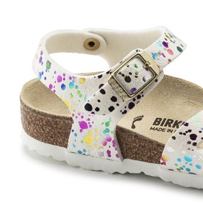 Birkenstock Rio Çocuk Sandalet - Confetti White