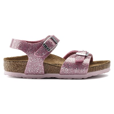 Birkenstock Rio Çocuk Sandalet - Cosmic Sparkle Candy Pink