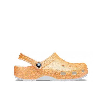 Crocs Classic Glitter Clog Bayan Terlik - Orange Sorbet