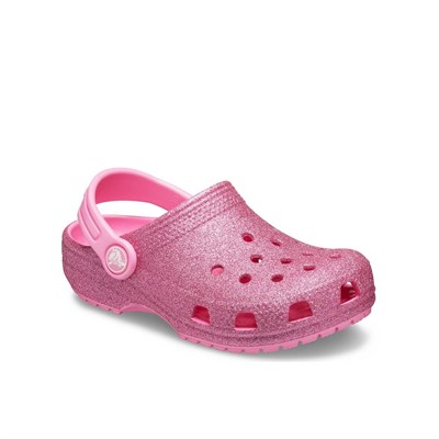 Crocs Classic Glitter Clog K Çocuk Terlik - Pink Lemonade