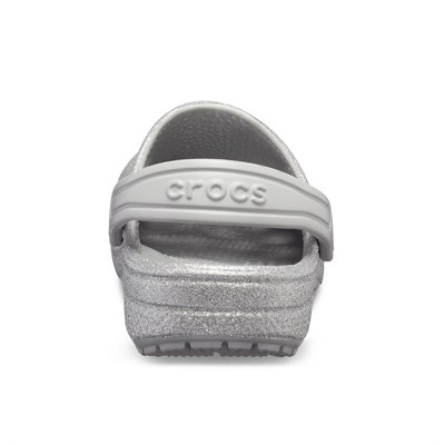 Crocs Classic Glitter Clog K Çocuk Terlik & Sandalet - Silver (Gümüş)