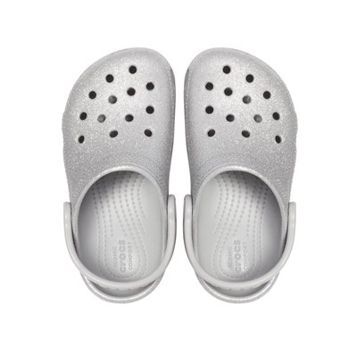 Crocs Classic Glitter Clog K Çocuk Terlik & Sandalet - Silver (Gümüş)