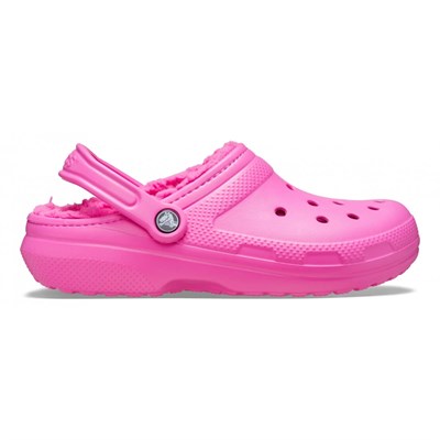 Crocs Classic Lined Clog Bayan Terlik - Electric Pink
