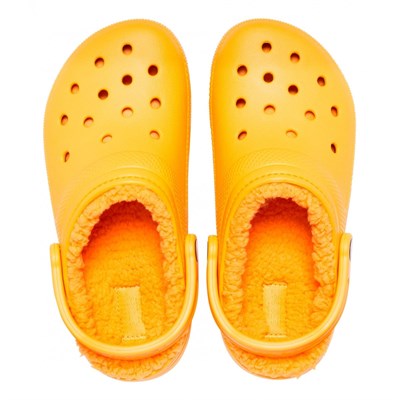 Crocs Classic Lined Clog Bayan Terlik - Orange Sorbet