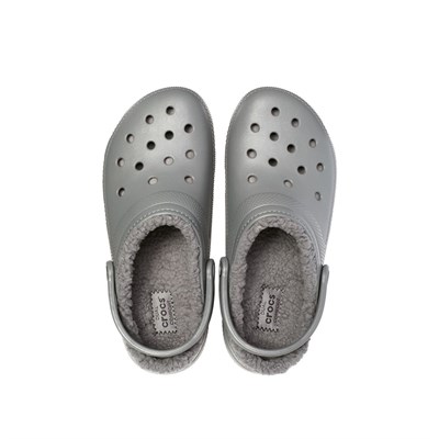 Crocs Classic Lined Clog Erkek Terlik - Slate Grey/Smoke