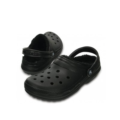 Crocs Classic Lined Clog Erkek Terlik - Black