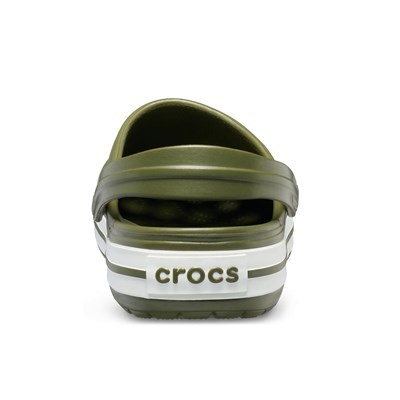 Crocs Crocband Erkek Terlik & Sandalet - Army Green/White (Ordu Yeşili/Beyaz)