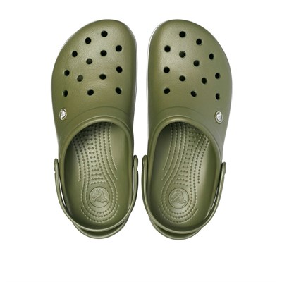 Crocs Crocband Erkek Terlik & Sandalet - Army Green/White (Ordu Yeşili/Beyaz)