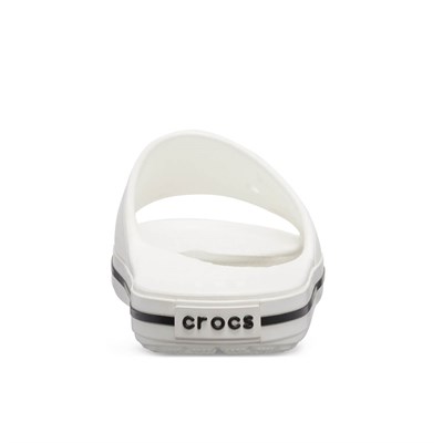 Crocs Crocband III Slide Bayan Terlik & Sandalet - White/Black (Beyaz/Siyah)