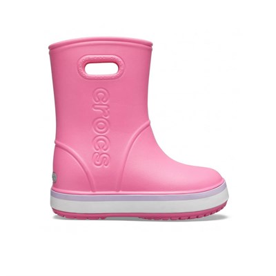 Crocs Crocband Rain Boot K Çocuk Yağmur Çizmesi - Pink Lemonade/Lavender