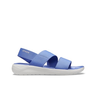 Crocs LiteRide Stretch Sandal Bayan Sandalet - Lapis/White