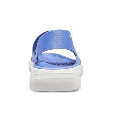 Crocs LiteRide Stretch Sandal Bayan Sandalet - Lapis/White