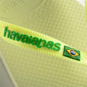 Havaianas Brasil Logo Bayan Terlik - Lime Green