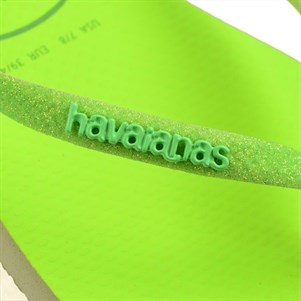 Havaianas Slim Glitter Neon Bayan Terlik - Neon Yeşili