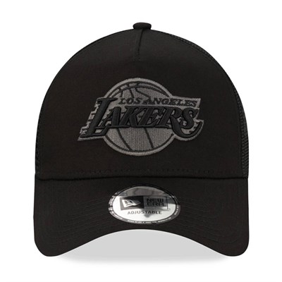New Era Şapka - Bob Team Logo 9FORTY AF Trucker Los Angeles Lakers Black/Black
