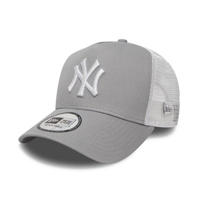 New Era Şapka - Clean Trucker New York Yankees Gri/Beyaz