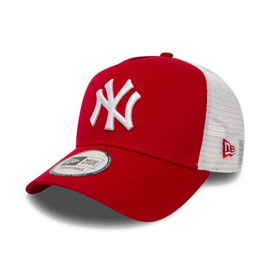 New Era Şapka - Clean Trucker New York Yankees Kırmızı/Beyaz