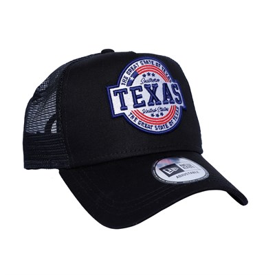 New Era Şapka - USA Texas Patch Black A Frame Trucker