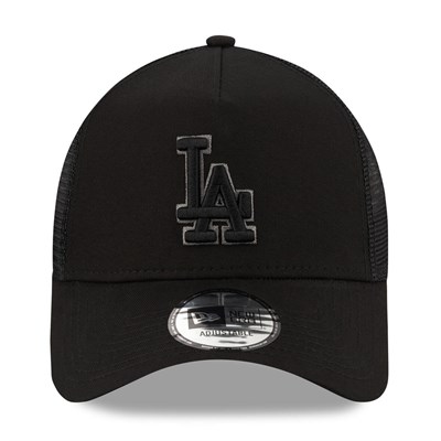 New Era Şapka - Bob Team Logo 9FORTY AF Trucker Los Angeles Dodgers Blk/Blk