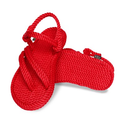 Nomadic Republic Cancun Kadın Halat Sandalet - Kırmızı