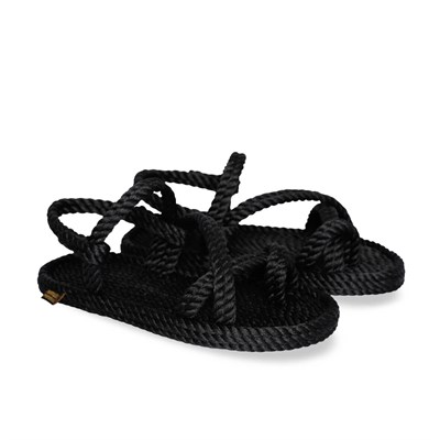 Nomadic Republic Capri Kadın Halat Sandalet - Siyah