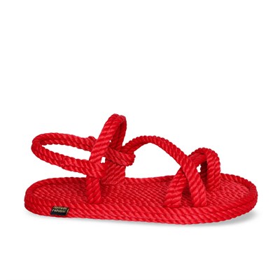Nomadic Republic Capri Kadın Halat Sandalet - Kırmızı