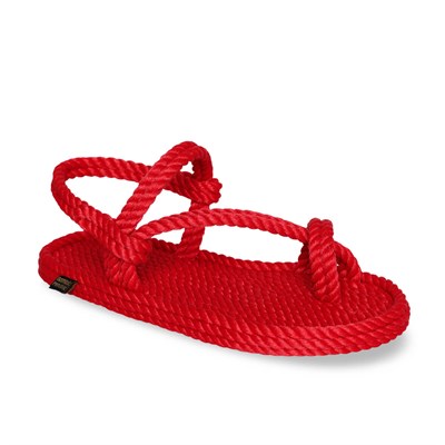Nomadic Republic Hawaii Kadın Halat Sandalet - Kırmızı